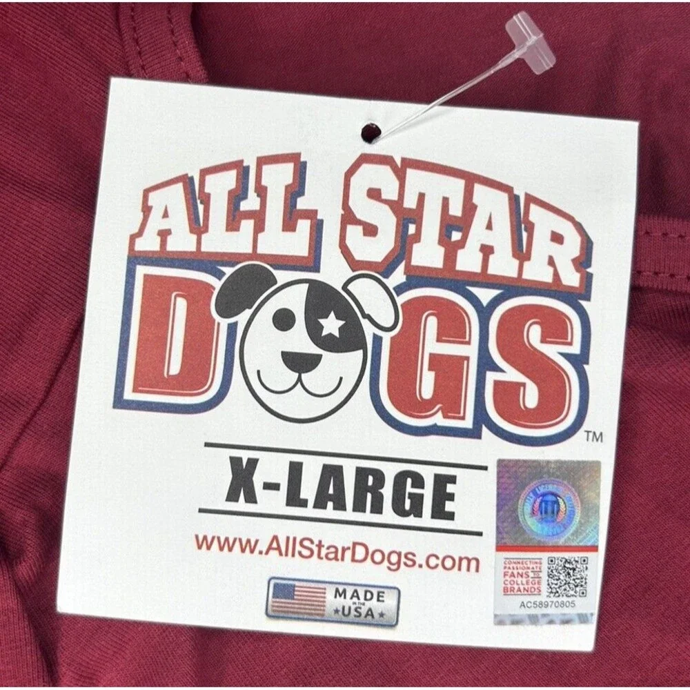 Minnesota Golden Gophers All Star Dogs Dog Hooded Shirt SIZE XL NWT